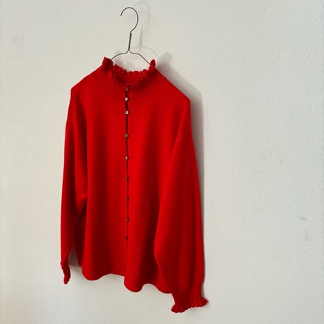 Hands of creation  super merino ポイントフリル2wayカーディガン