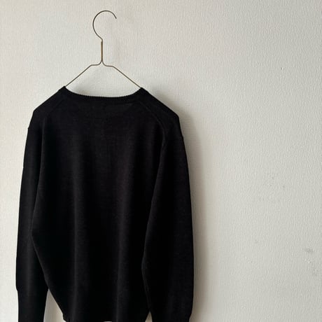 homspun 梳毛12G クルーネックカーディガン