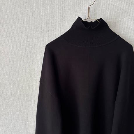 yuni  コットンスムース 2way high neck knit