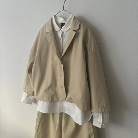 pot and tea  シルクネップテーラード ジャケット