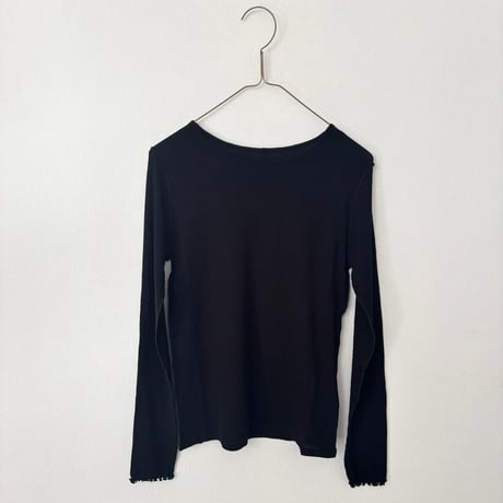yuni 60/-強撚ストレッチフライス クルーネックプルオーバー