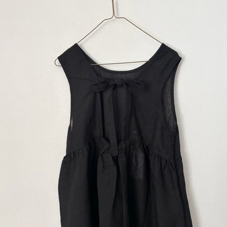 FOG LINEN WORK ノーラ ワンピース・ブラック