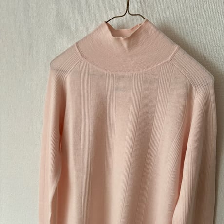 Hands of creation EXTRA FINE MERINO ランダムリブタートルプルオーバー