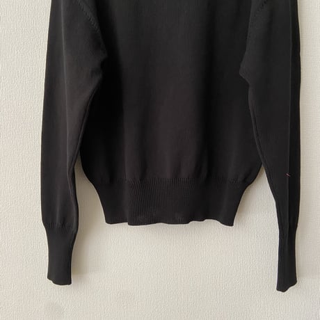 homspun コットンコード10G クルーネックカーディガン