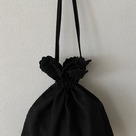 オールドマンズテーラー FLOWER SCALLP DRAWSTRING BAG