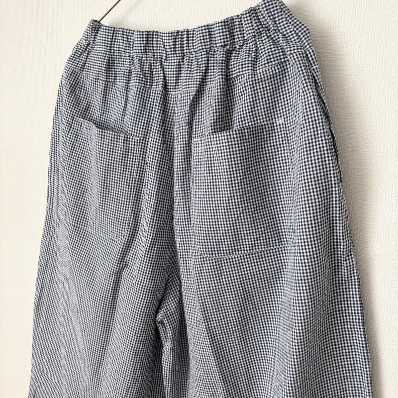 サッカーギンガムチェック エッグパンツ | itonowa Life ONLINE STORE