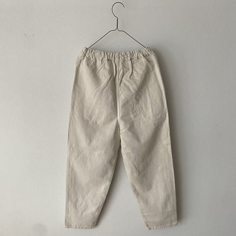 TISSU  サフィランリネンデニム イージーテーパードパンツ