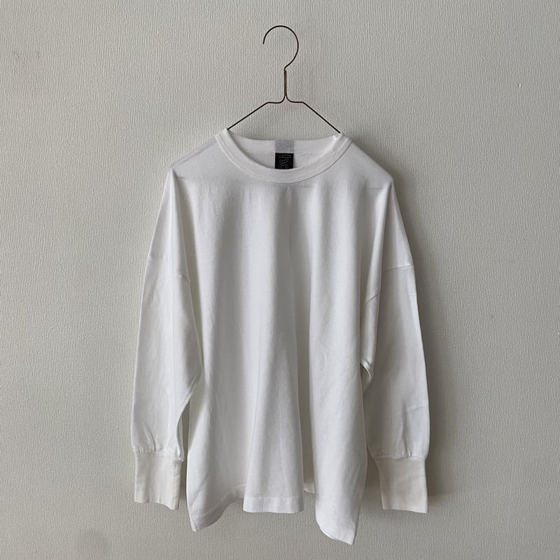 新品未使用　iki キュプラ綿天竺 長袖プルオーバー　白 新品未使用 iki キュプラ綿天竺 長袖プルオーバー 白