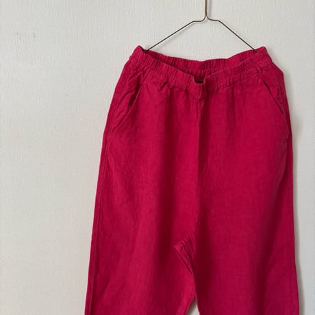 Hands of creation  fanage Linen イージーテーパードパンツ