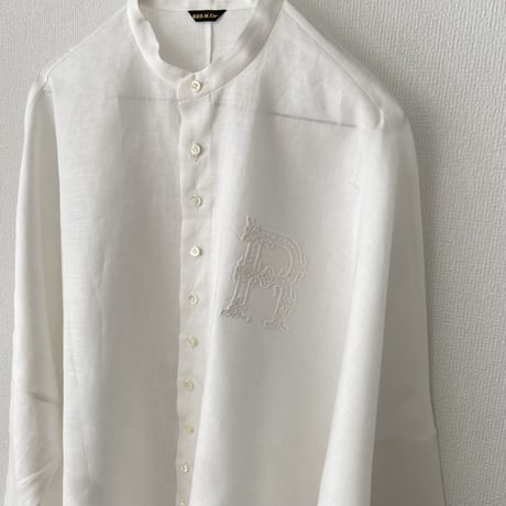 オールドマンズテーラー  EMBROIDERY BUGGY SHIRT