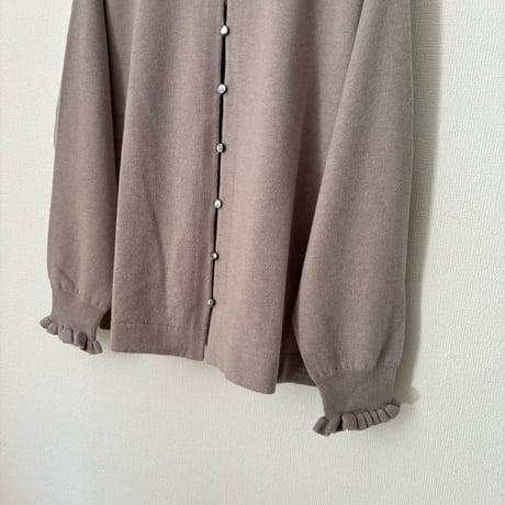 Hands of creation  super merino ポイントフリル2wayカーディガン