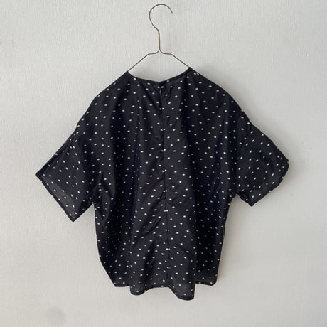 オールドマンズテーラー JACQUARD POLKA DOTS PULL OVER SHIRT