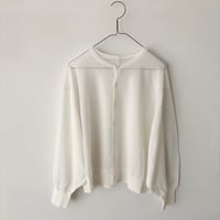 grin シアーコットンリネン チビカーディガン