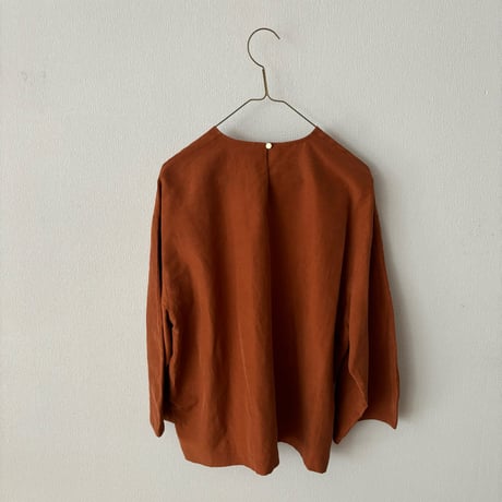 humoresque 絹紡リネン リラックスタフタ relax pullover