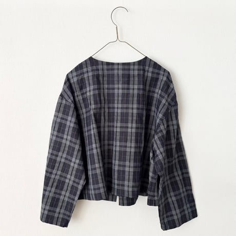 yuni Linen Cotton Polyester washer haori blouse