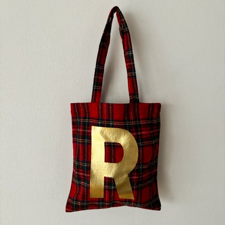 オールドマンズテーラー WOOL TARTAN  CHECK TOTE BAG・Royal Stewart