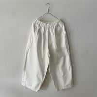 homspun 10オンスデニムギャザーパンツ ・ホワイト