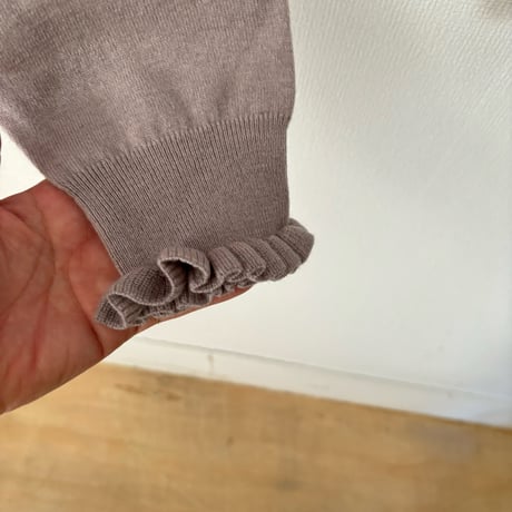 Hands of creation  super merino ポイントフリル2wayカーディガン