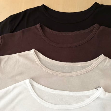 TISSU シアーハイツイストフライス クルーネックプルオーバー