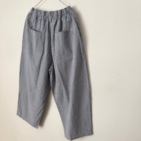 NATURAL LAUNDRY サッカーギンガムチェック エッグパンツ