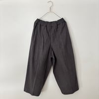 miho umezawa コットンリネンウェザーコクーンパンツ ・charcoal