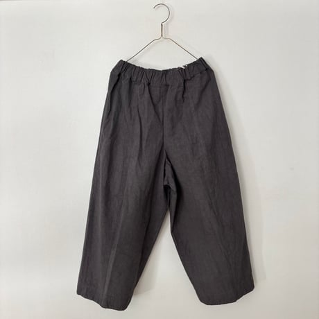 miho umezawa コットンリネンウェザーコクーンパンツ ・charcoal