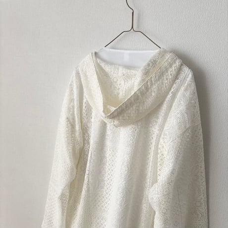 TISSU パッチワークレース パーカー
