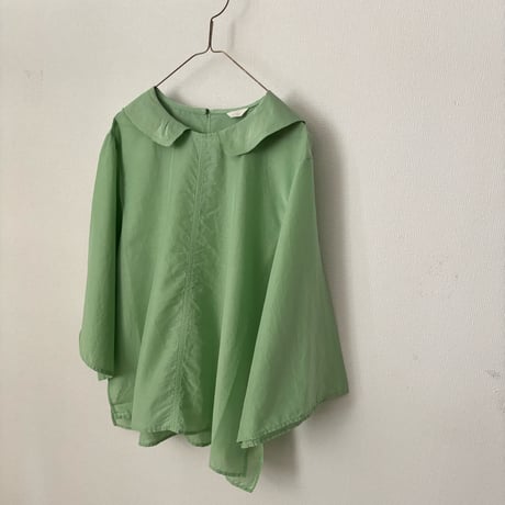koton コットンシルクフラットカラーブラウス