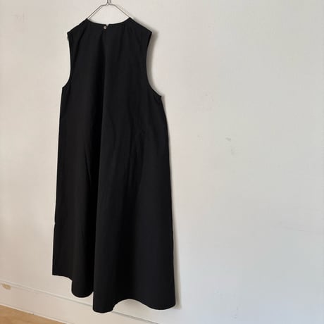 OUVERT コットンリネンタイプライターファナージュ ノースリーブワンピース