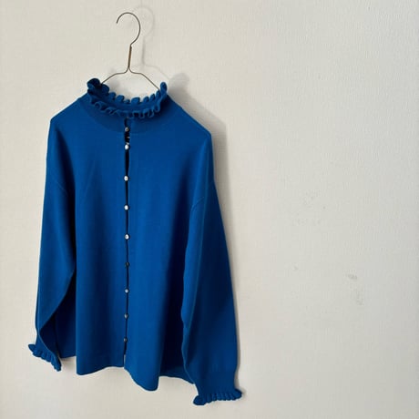 Hands of creation  super merino ポイントフリル2wayカーディガン
