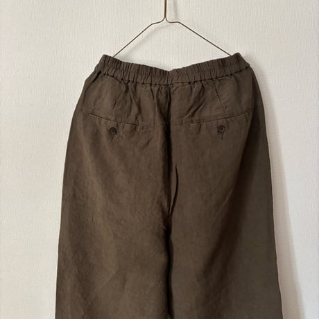 Hands of creation  fanage Linen イージーテーパードパンツ