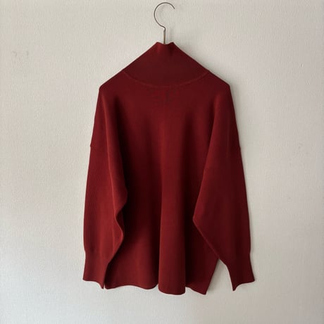 yuni  コットンスムース 2way high neck knit