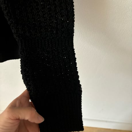homspun  タック編みカーディガン