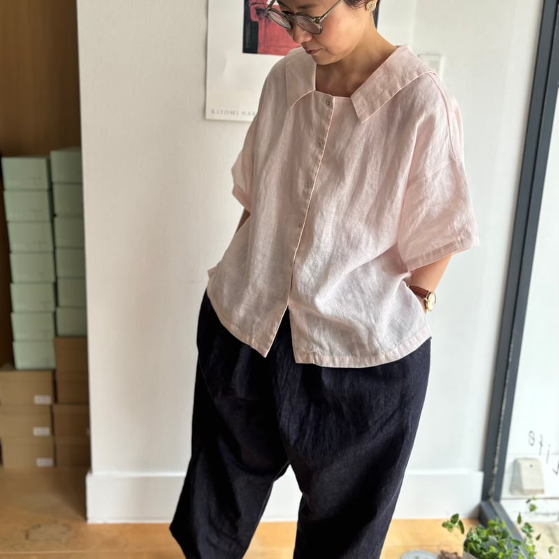FOG LINEN WORK itonowa Life別注 フラットセーラーカラーブラウス