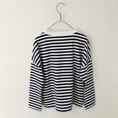 オールドマンズテーラー　裏起毛 BOUDER DROP SHOULDER SHIRT・Navy