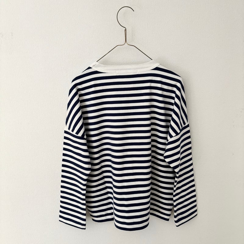 オールドマンズテーラー 裏起毛 BOUDER DROP SHOULDER SHIRT・Navy