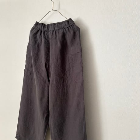 Hands of creation Linen 桐七炊き サイドポケット 8分丈パンツ
