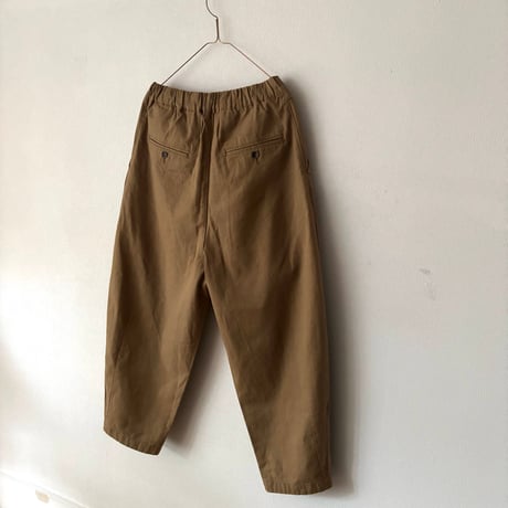 Hands of creation Organic Cotton 20/-Slub Serge イージーオーバルパンツ