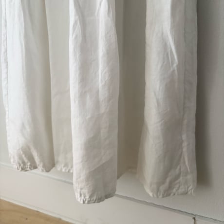 homspun  リネンバイオ　ノースリーブワンピース ・オフ白