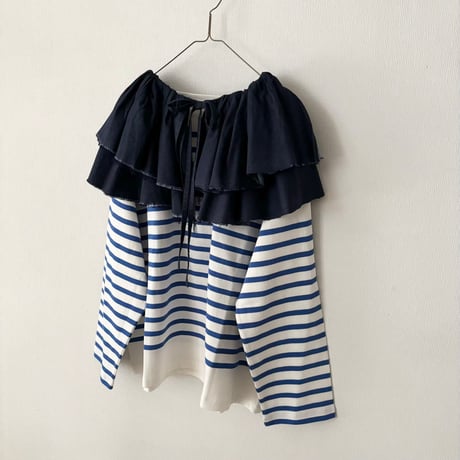 buoybuoy 綿サテンピグメント染 FRILL ショール