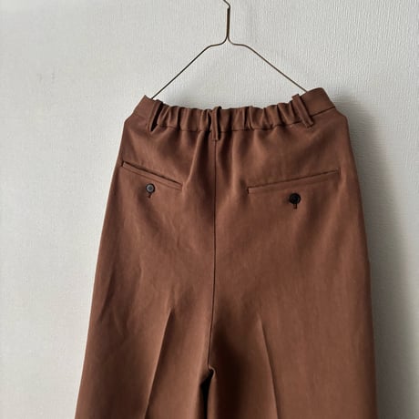 yuni リネンポリエステル WIDE PANTS