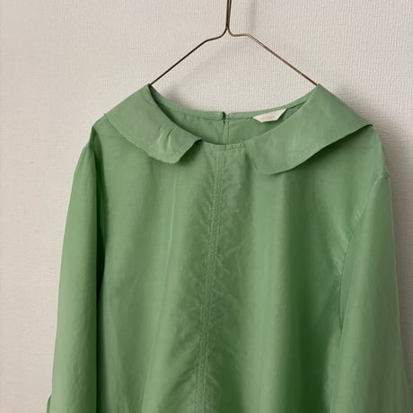 koton コットンシルクフラットカラーブラウス