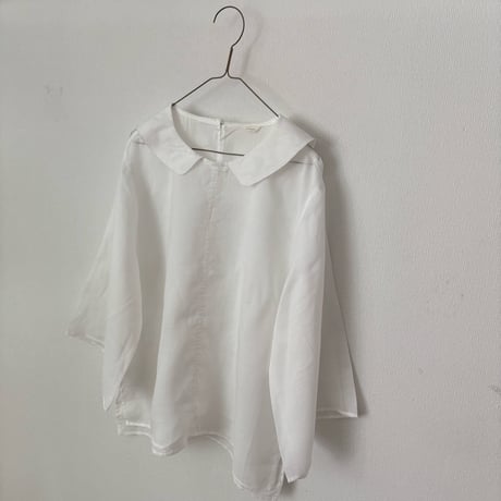 koton ラミー フラットカラーブラウス・ホワイト