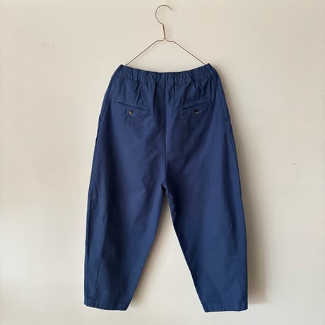 Hands of creation Organic Cotton 20/-Slub Serge イージーオーバルパンツ