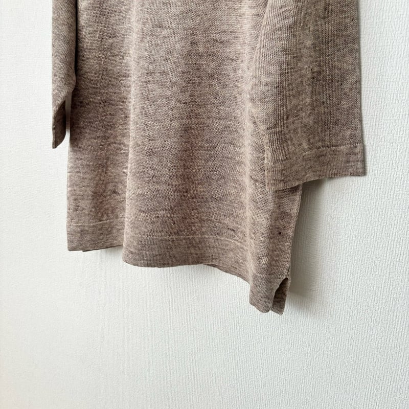Hands of creation フランスリネン 9G 2ply 5分袖サマーニット |