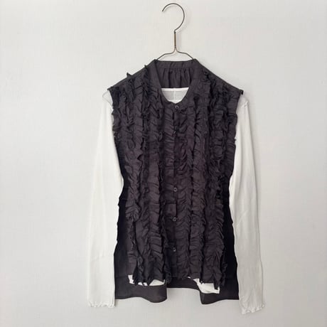 yuni 60/-強撚ストレッチフライス クルーネックプルオーバー