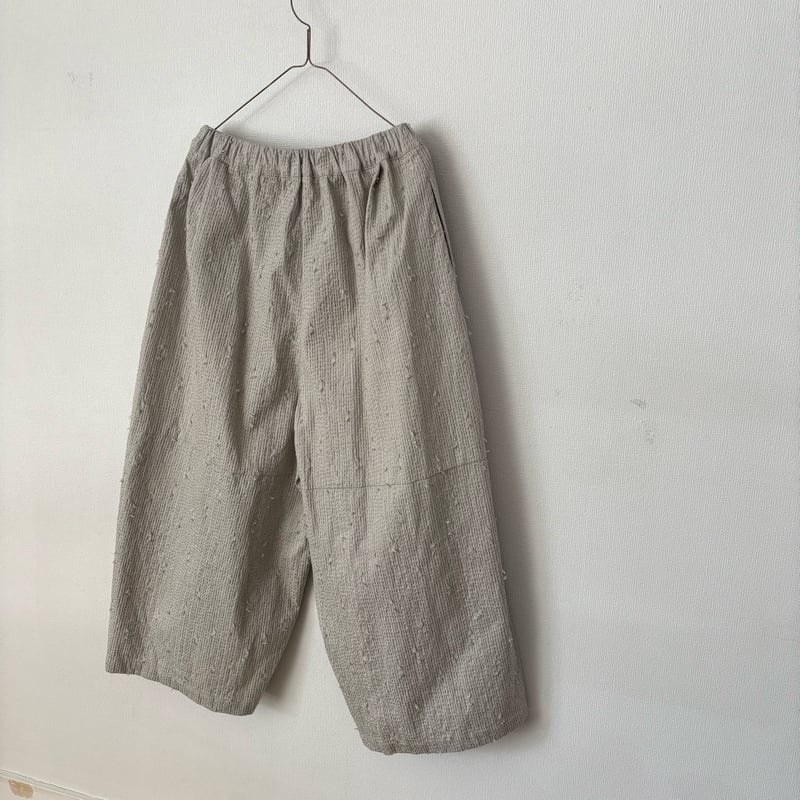 qiri sashiko 刺子ジャガードパンツ 楽天市場】qiri キリ 刺し子 ジャガード ゴム ギャザー パンツ