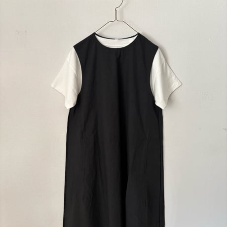 OUVERT コットンリネンタイプライターファナージュ ノースリーブワンピース