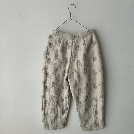 qiri   flower quilt jacquard pants