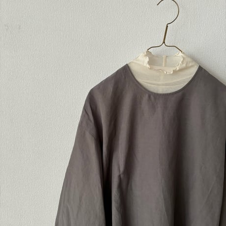 humoresque 絹紡リネン リラックスタフタ relax pullover